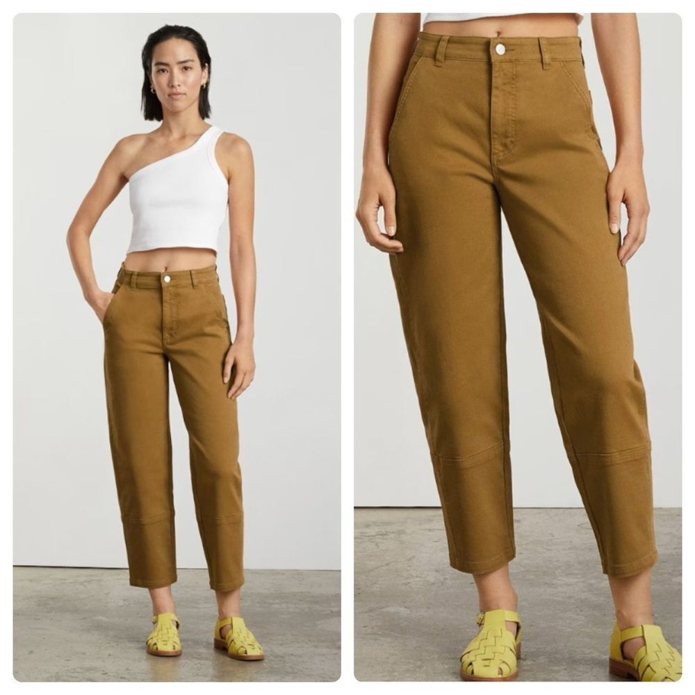Everlane The Utility Barrel Pant Mustard Yellow